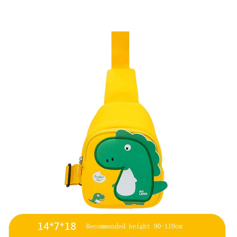 Kindergarten Children Backpack Cartoon Cute Dinosaur Baby Chest Bag