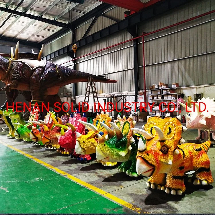 Silicone Rubber Dinosaur Animal Ride on Scooter for Mall