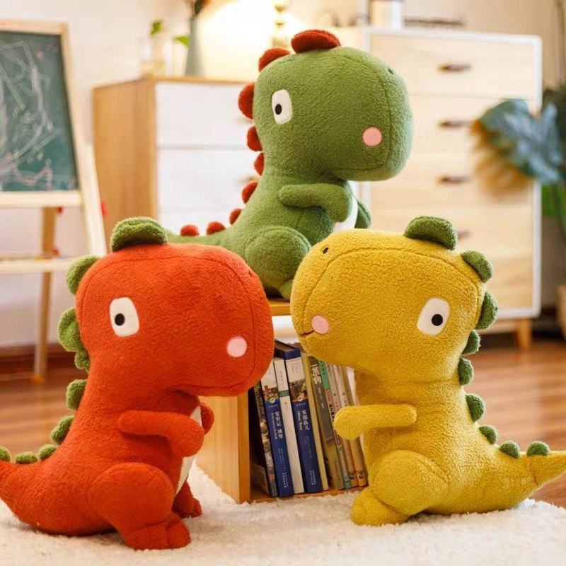 Wholesale Factory Prices Kids Animal Stuffed Cute Realistic Plush Dinosaur Soft Plush Toy Set