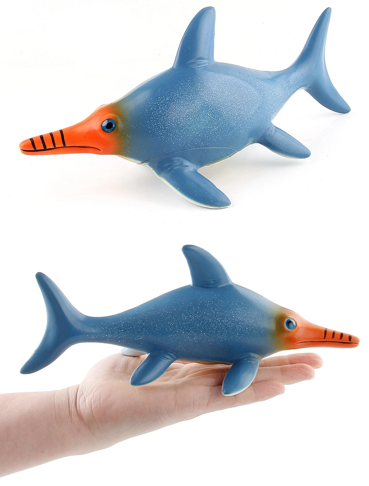 Jurassic Simulation Dinosaur World Toy Model Ichthyosaur Padded Soft Rubber Submarine Dinosaur Handmade Model Ornaments