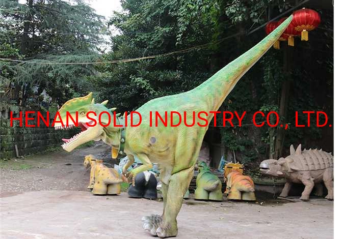 Realistic Dinosaur Costume with Person Inside
