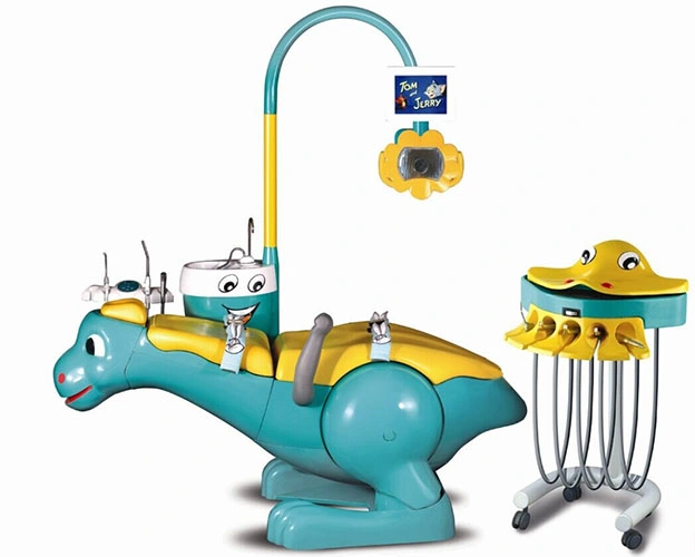 Factory Direct Dinosaur Blue Cat Popular Kids Excellent Treatment Children Dental Chair