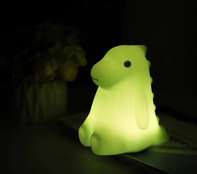 Dinosaur Cute Bedroom Baby Hand Touch Color Changing Night Light