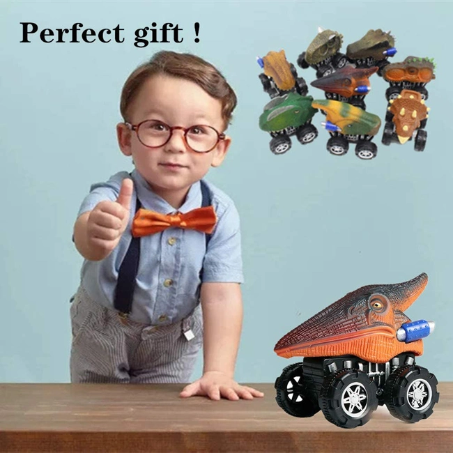 Dinosaur Pull Back Car Toys 8 Styles Mixed Dino World Including Triceratops Tyrannosaurus Funny Dino Car Kids Dinosaur Toys