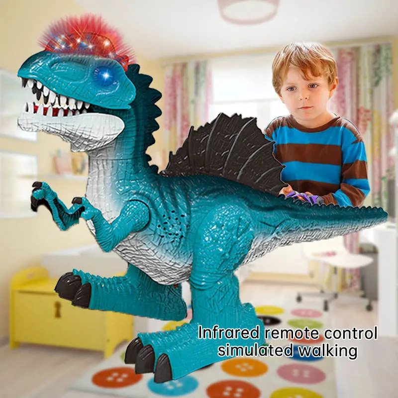 Dinoera Remote Control T-Rex Toys 8 Channels 2.4G Electric Walking Dinosaurs Robot RC Dinosaur with Lights Sounds Birthday Gifts