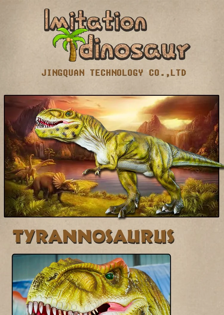 Tyrannosaurus Rex Animatronic Dinosaur Outdoor Playground High Quality Mechanical Full Size Imitation Dinosaur