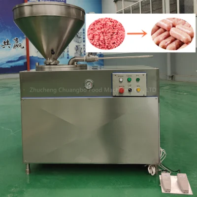 Relleno de salchichas industriales de la salchicha de carne de la máquina Maker