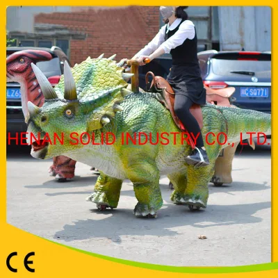 Las máquinas de monedas columpio infantil dinosaurios atracciones para la venta