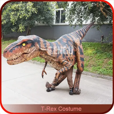  Parque de atracciones Disfraz de dinosaurio animatrónico.