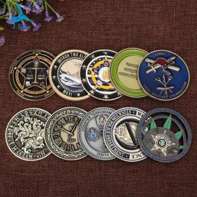 Recuerdos personalizados Maratón desafío religioso moneda moneda de oro Monedas de etiquetas RFID (124)
