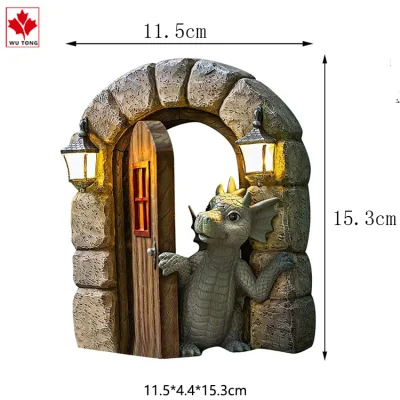 La fábrica de dinosaurios de ornamentos de jardín personalizados decoración artesanía estatuas de resina