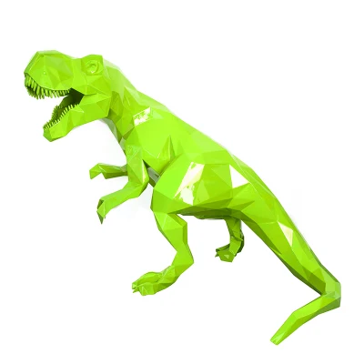  Decoración exterior de alta calidad Tamaño de vida personalizado resina Fibra de vidrio Dinosaurio Estatuas