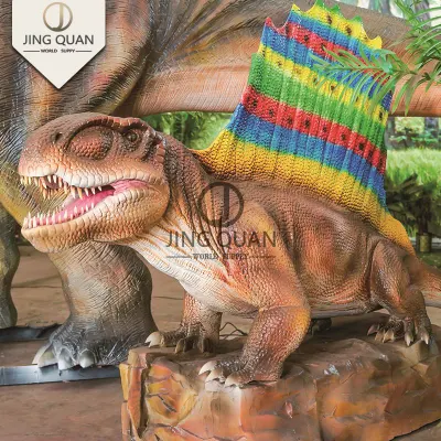  Heterodontosaurus Animatronics Dinosaurio Gran Simulación animales realista pose Design Dinosaurio Para el Parque Temático 2023