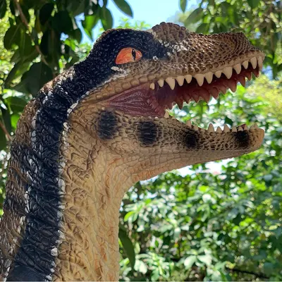 Dinosaur Head Stage Juguetes Perfect Gift Guante títeres papel suave Juguetes de Juego de caucho Funny mano títeres