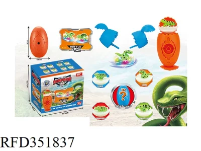 Huevo sorpresa Toy Animal Toy Tierra, Océano, huevo de dinosaurio con la parte superior giratoria