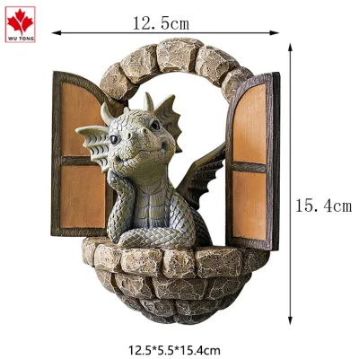 La fábrica de dinosaurios de ornamentos de jardín personalizados decoración artesanía estatuas de resina