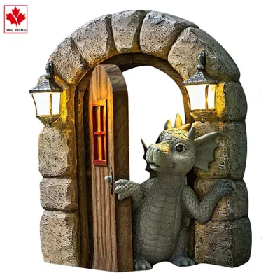 La fábrica de dinosaurios de ornamentos de jardín personalizados decoración artesanía estatuas de resina
