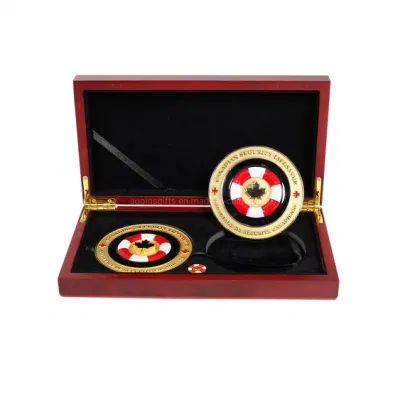 Comercio al por mayor réplica personalizadas artesanales de metal de la Fuerza Aérea de Kuwait Plata 2 libra Euro militar de la medalla de oro Premio Anime Fútbol desafío moneda conmemorativa como regalo de recuerdo