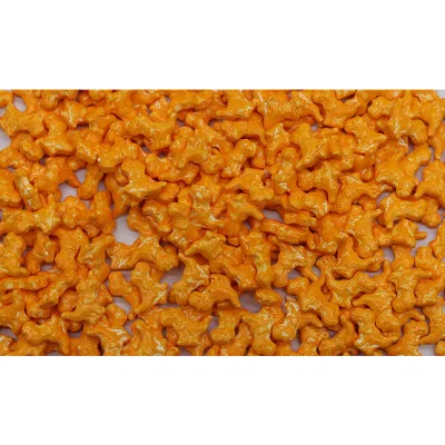  En forma de dinosaurio de color naranja torta comestible decoraciones salpica