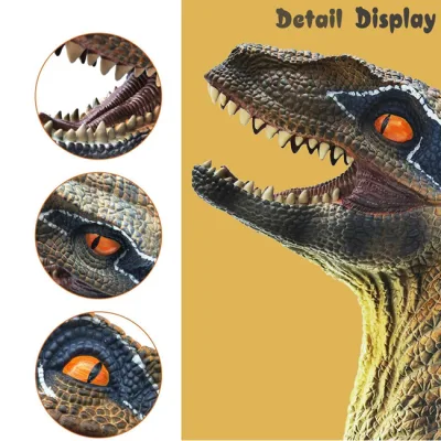Dinosaur Head Stage Juguetes Perfect Gift Guante títeres papel suave Juguetes de Juego de caucho Funny mano títeres