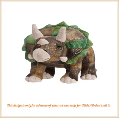 Verde de peluche suave de dinosaurio de juguete de peluche para niños