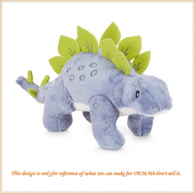 Verde de peluche suave de dinosaurio de juguete de peluche para niños