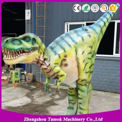  Animales dinosaurios de tamaño real de simulación de trajes de disfraz de dinosaurio a pie