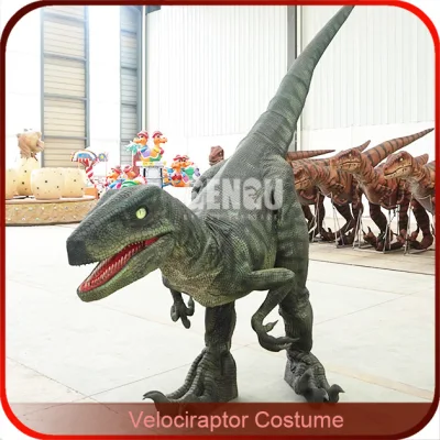  Traje de mascota dinosaurio dinosaurio robótico disfraz