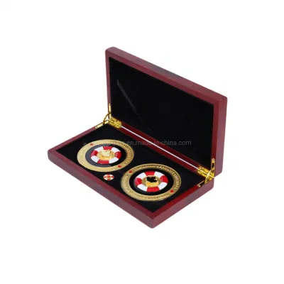Comercio al por mayor réplica personalizadas artesanales de metal de la Fuerza Aérea de Kuwait Plata 2 libra Euro militar de la medalla de oro Premio Anime Fútbol desafío moneda conmemorativa como regalo de recuerdo