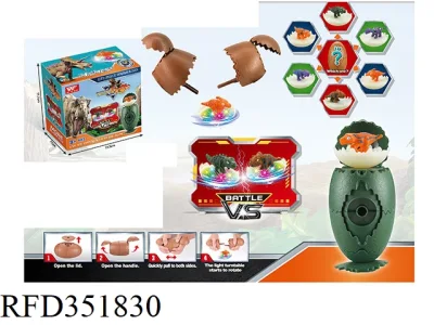  Huevo sorpresa Toy Animal Toy Tierra, Océano, huevo de dinosaurio con la parte superior giratoria