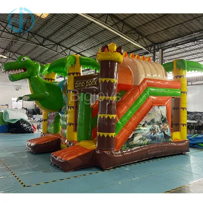  Tobogán inflable de dinosaurio para promoción