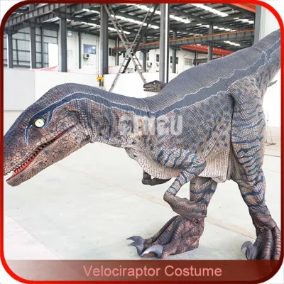 Disfraz de dinosaurios de tamaño de la vida de las piernas ocultas Disfraz de dinosaurio