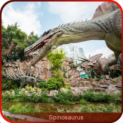  La vida del Parque Temático de dinosaurios de tamaño de la animatrónica de juguete con voz