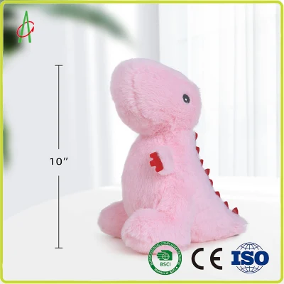  Lindo peluche rosa suave reproducción Suave felpa bebé dinosaurio con BSCI CE