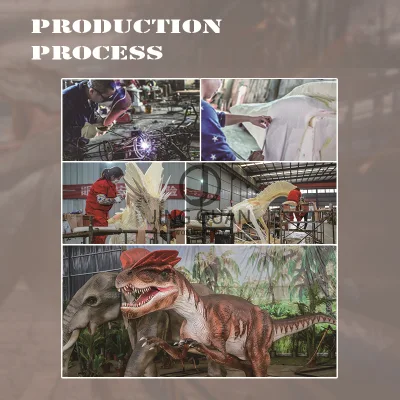Bajo-tocando Tyrannosaurus Carton Animación Dinosaurio más populares Parque aventurero Dinosaurio Jardín de infancia del parque urbano