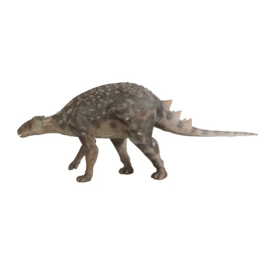 Naves Venta caliente estatua Polyresin moderna estatua de Animal House Decoration Minmi Ankylosaurs estatua de Dinosaurios a escala