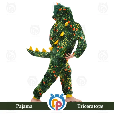  Comercio al por mayor dinosaurio de franela de carácter Animal barata de disfraces de Halloween para niños