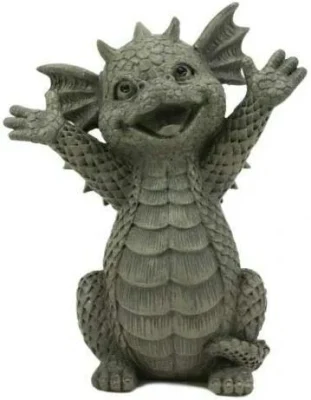 Dragón de baile de la pantalla del jardín de esculturas decorativas ornamento