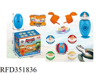 Huevo sorpresa Toy Animal Toy Tierra, Océano, huevo de dinosaurio con la parte superior giratoria