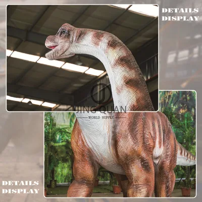 Brachiosaurus Zona de juegos al aire libre Animatrónica mecánica de alta calidad Dinosaurio Animatrónica mecánica Dinosaurio personalizado simulado