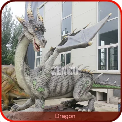 Decoraciones de dragón chino Dragón estatuas de tamaño de la vida