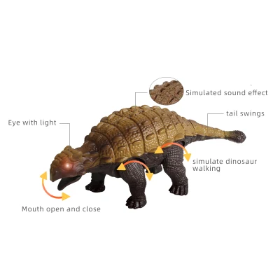 Los niños caminando Ankylosaurus Triceratops juguete Robot Tanystropheus se encuentran como modelo animal de Control remoto por infrarrojos de plástico de dinosaurios de RC
