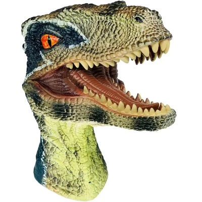  Dinosaur Head Stage Juguetes Perfect Gift Guante títeres papel suave Juguetes de Juego de caucho Funny mano títeres