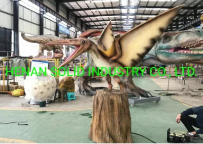 Modelo realista al aire libre exhibición de dinosaurios