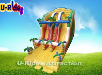  precio de fábrica dinosaurio inflable diapositiva con grande y pequeño tamaño puede ser customerized patinaje hinchable tobogán de agua