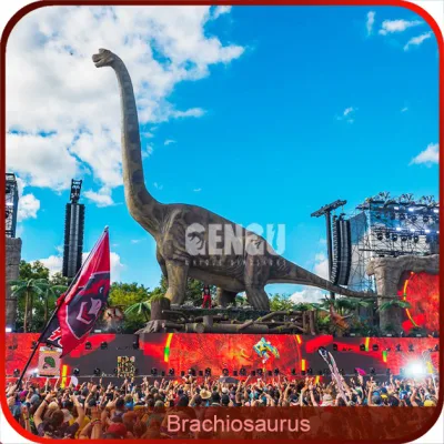 Estatua de dinosaurios de Parque Temático de dinosaurios de animatrónica