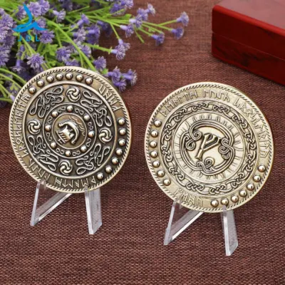 Recuerdos personalizados Maratón desafío religioso moneda moneda de oro Monedas de etiquetas RFID (124)