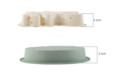 Silicona huevos de Pascua huevos de dinosaurio Conejo Cake Herramientas de hornear Cake Molde