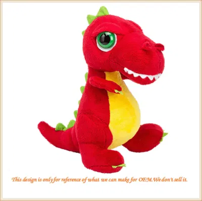 Verde de peluche suave de dinosaurio de juguete de peluche para niños