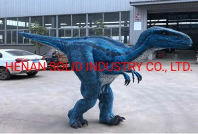  Disfraz de dinosaurio inflable animatrónico caminar